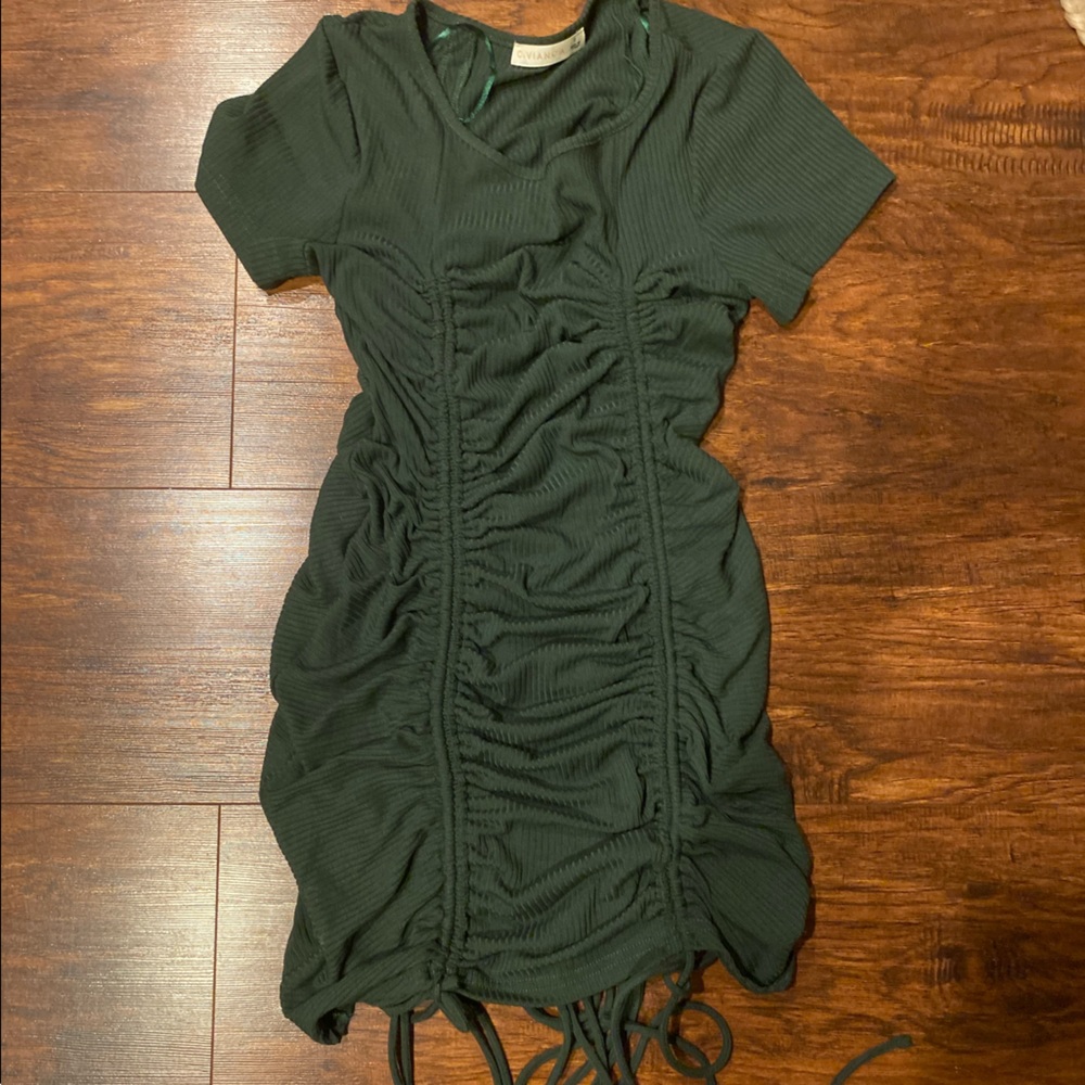 Forest Green Synched Dress